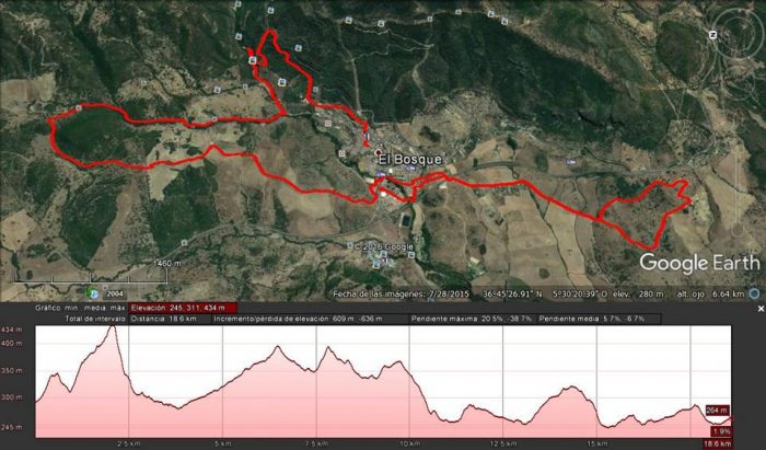 recorrido trail el bosque 2016